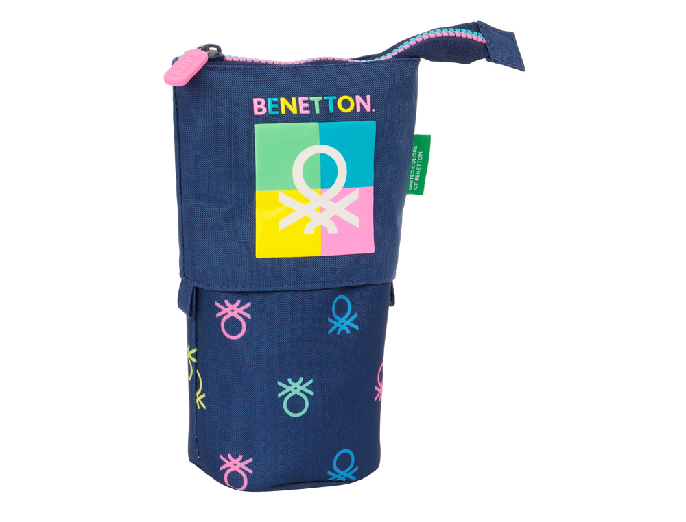 BOLSO ESCOLAR PORTATODO SAFTA CUBILETE BENETTON COOL 60X80X190 MM