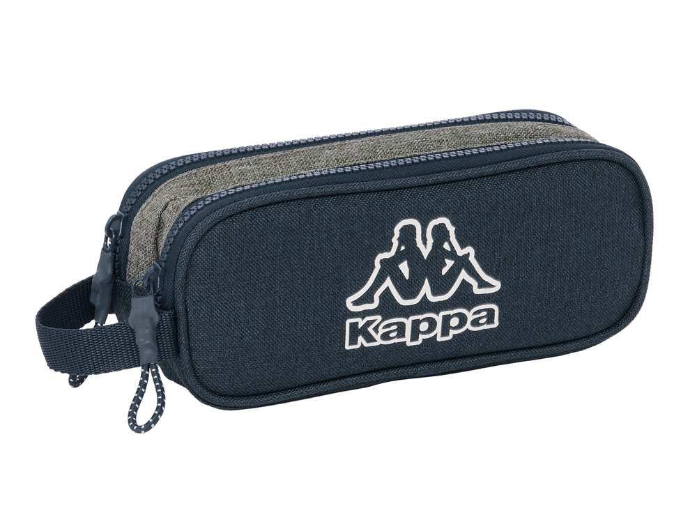BOLSO ESCOLAR PORTATODO SAFTA DOBLE KAPPA DARK NAVY 60X210X80 MM