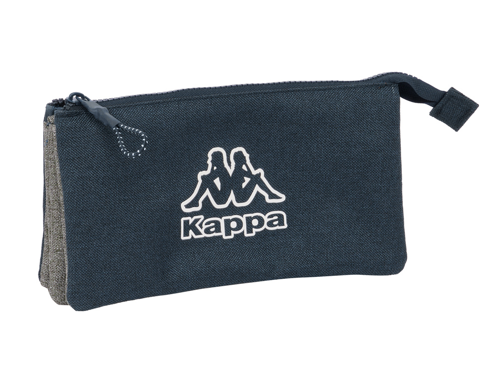 BOLSO ESCOLAR PORTATODO SAFTA TRIPLE KAPPA DARK NAVY 30X220X120 MM
