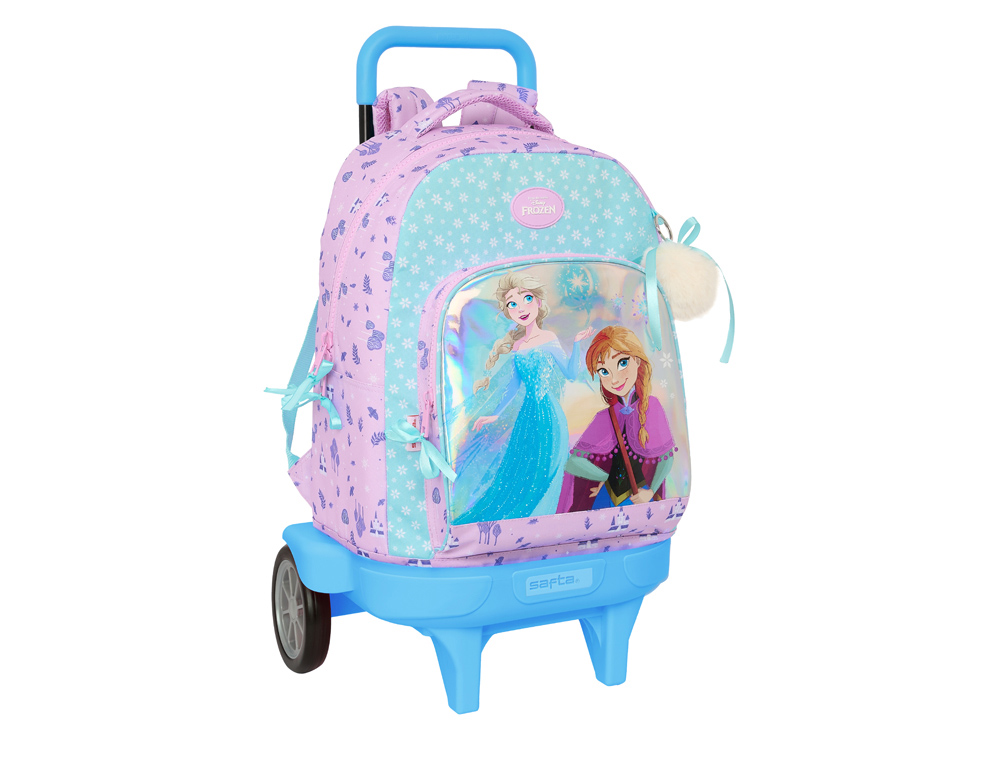 MOCHILA SAFTA GRANDE CON RUEDAS COMPACT EVOLUTION EXTRAIBLE FROZEN II COOL DAYS 450X330X220 MM