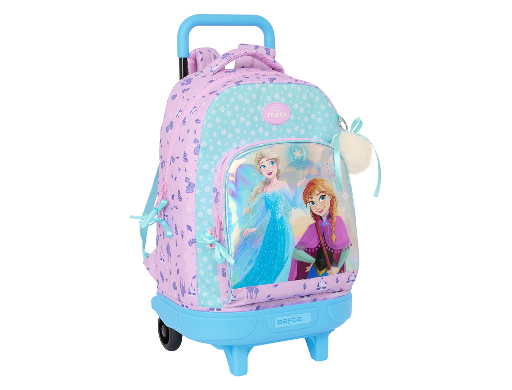 MOCHILA SAFTA GRANDE CON RUEDAS COMPACT EXTRAIBLE FROZEN II COOL DAYS 450X330X220 MM