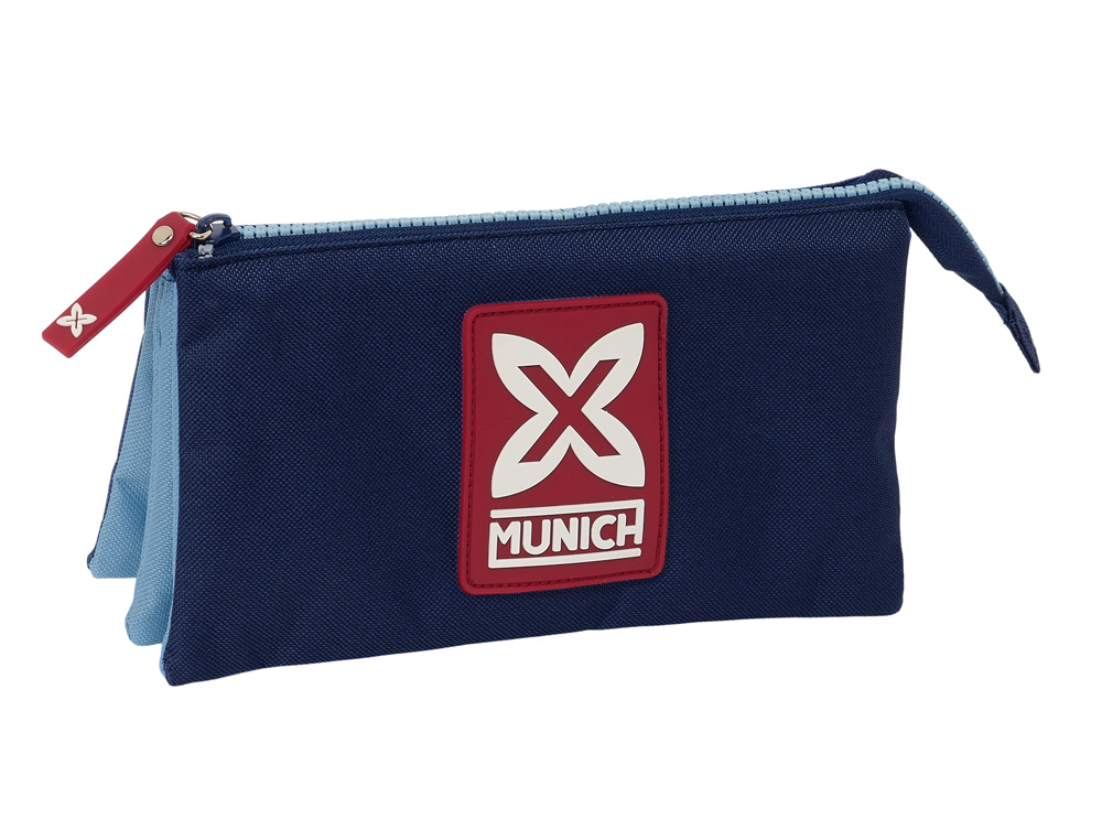 BOLSO ESCOLAR PORTATODO SAFTA TRIPLE MUNICH ROYAL 120X220X30 MM