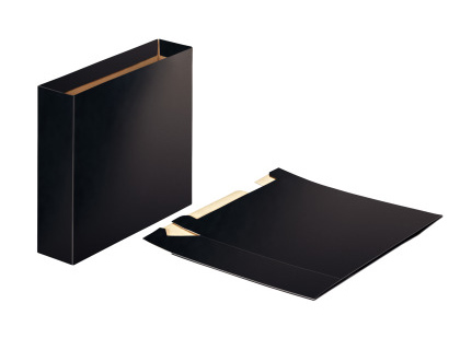 CAJA ARCHIVADOR ESSELTE FOLIO LOMO 75 MM COLOR NEGRO BRILLANTE