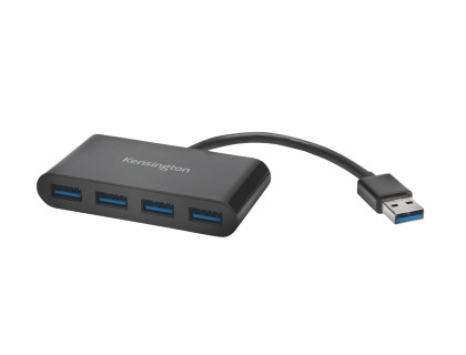 HUB KENSINGTON USB 3.0 CON 4 PUERTOS UH4000 COLOR NEGRO