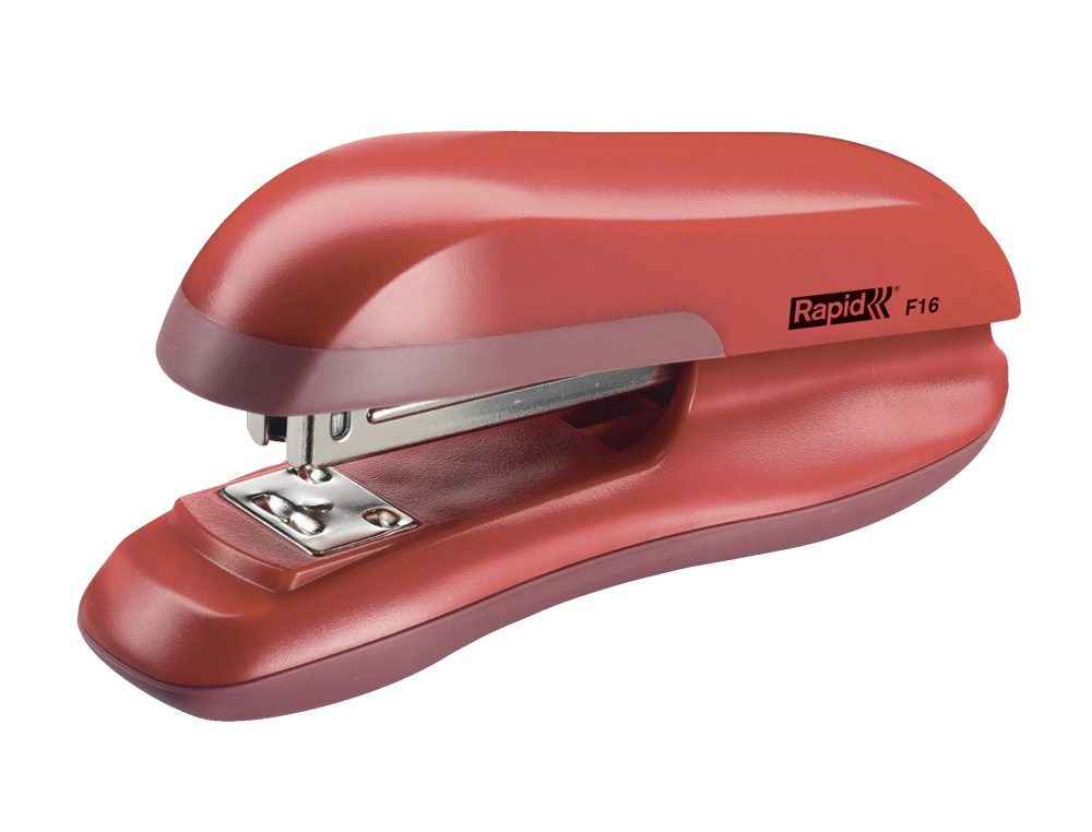 GRAPADORA RAPID F16 CAPACIDAD 30 HOJAS USA GRAPAS 24/6 Y 26/6 COLOR ROJO