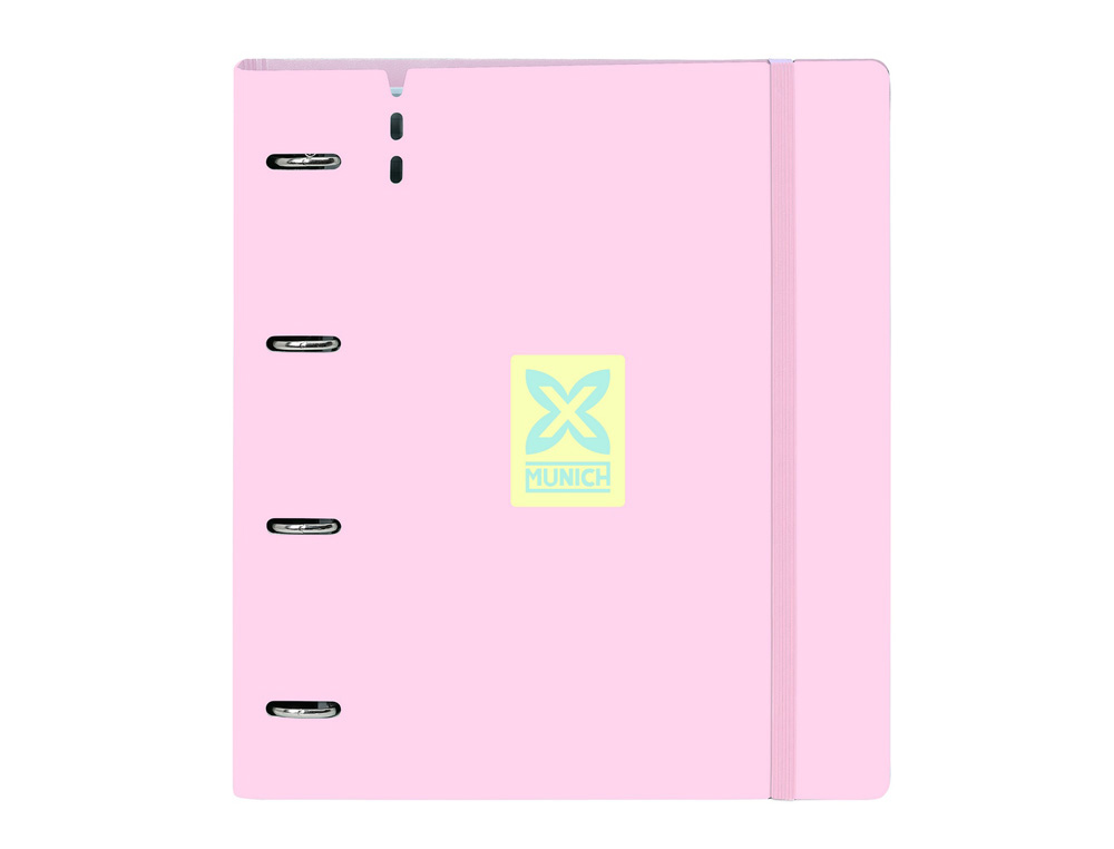 CARPETA CON RECAMBIO SAFTA DIN A4 CUADRO 5 MM POLIPROPILENO FOAM 4 ANILLAS 35MM MUNICH CANDY