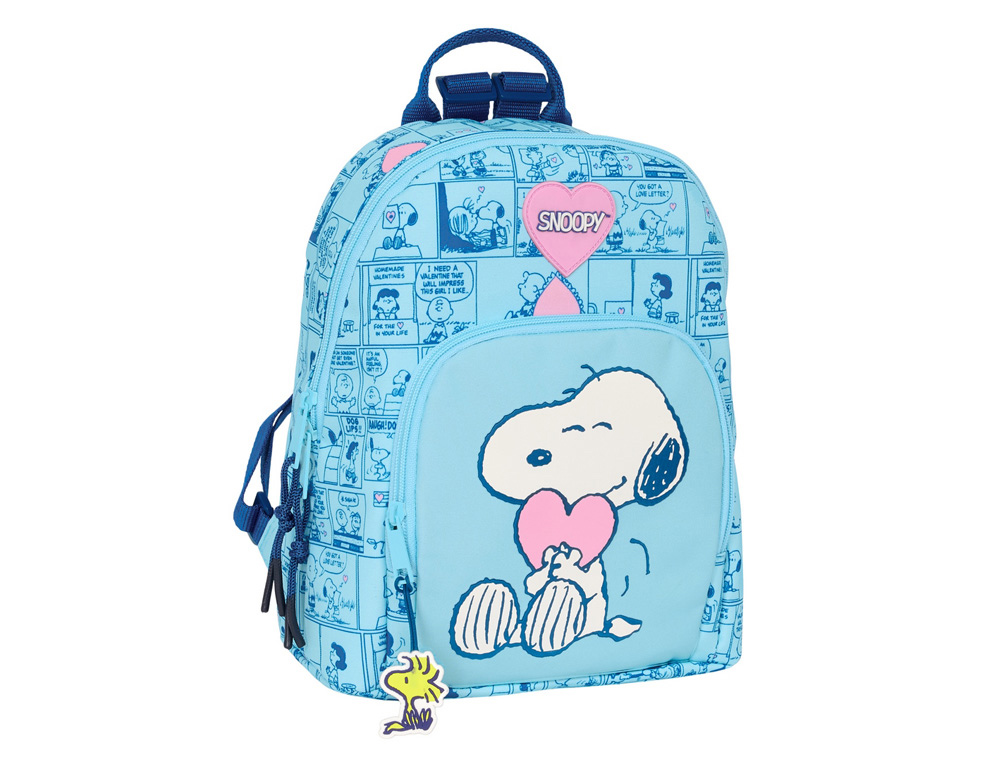 MINI MOCHILA SAFTA SNOOPY LOVE 300X250X130 MM