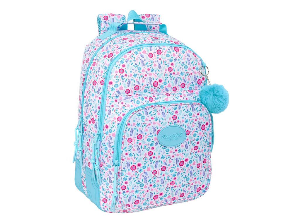 MOCHILA SAFTA DOBLE CON CANTONERAS ADAPTABLE A CARRO BLACKFIT8 COOL 420X320X150 MM