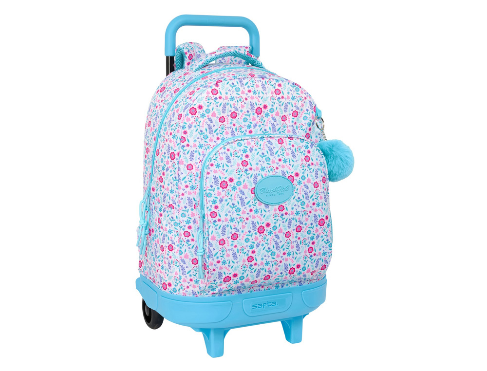 MOCHILA SAFTA GRANDE CON RUEDAS COMPACT EXTRAIBLE BLACKFIT8 COOL 450X330X220 MM