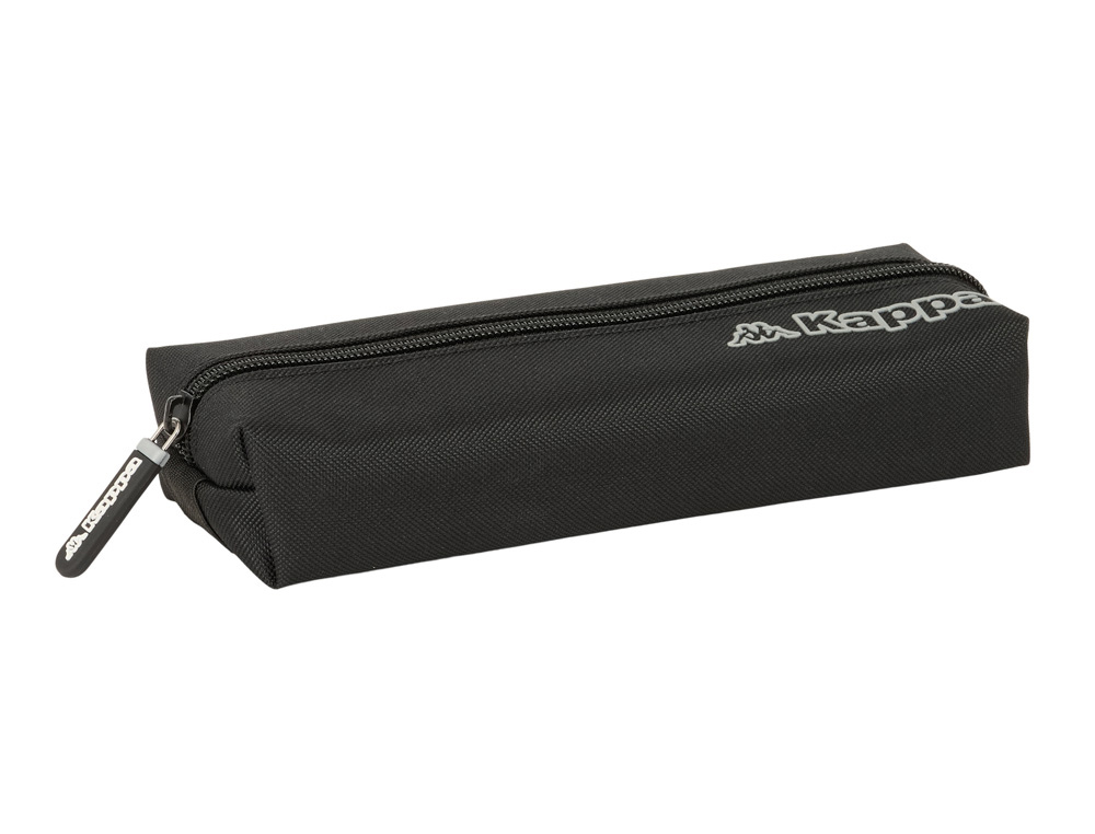 BOLSO ESCOLAR PORTATODO SAFTA RECTANGULAR CON GOMA ELASTICA 22CM KAPPA DARK 40X220X70 MM