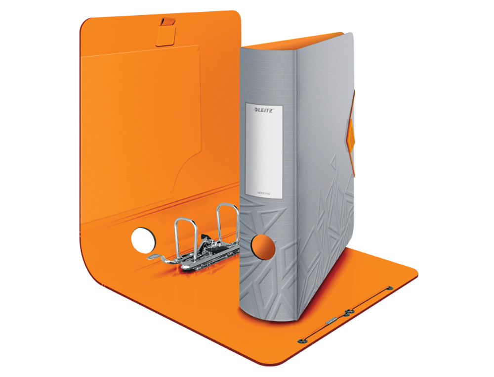 ARCHIVADOR DE PALANCA LEITZ ACTIVE URBAN CHIC POLYFOAM 180 DIN A4 LOMO 82 MM COLOR GRIS