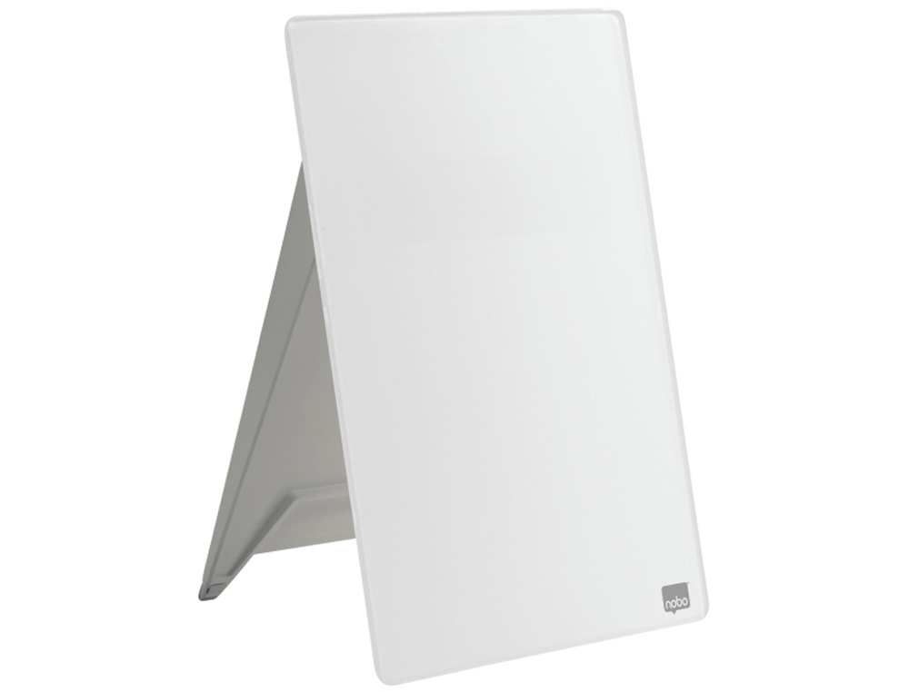ATRIL SOBREMESA NOBO PIZARRA CRISTAL BORRADO EN SECO COLOR BLANCO 216X297 MM