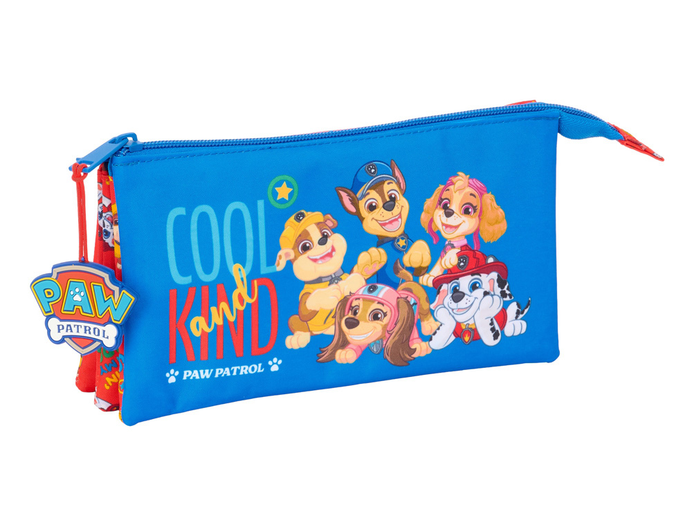 BOLSO ESCOLAR PORTATODO SAFTA TRIPLE PAW PATROL COOL 120X200X30 MM