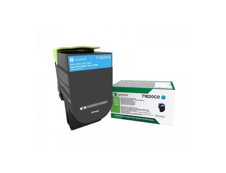 CONSUMIBLES LEXMARK TONER CIAN RETOR 2300PAG CS/CX34517