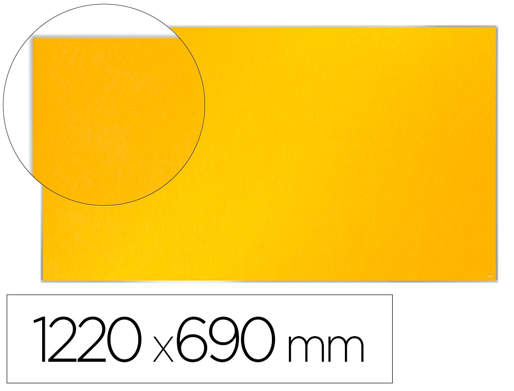 TABLERO DE ANUNCIOS NOBO IMPRESSION PRO FIELTRO AMARILLO FORMATO PANORAMICO 55
