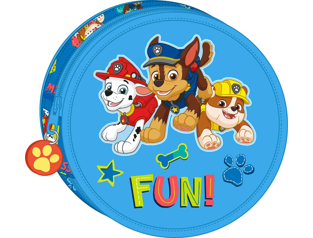 PLUMIER ESCOLAR SAFTA CON CREMALLERA 18 PIEZAS 210X35 MM PAW PATROL FRIENDSHIP