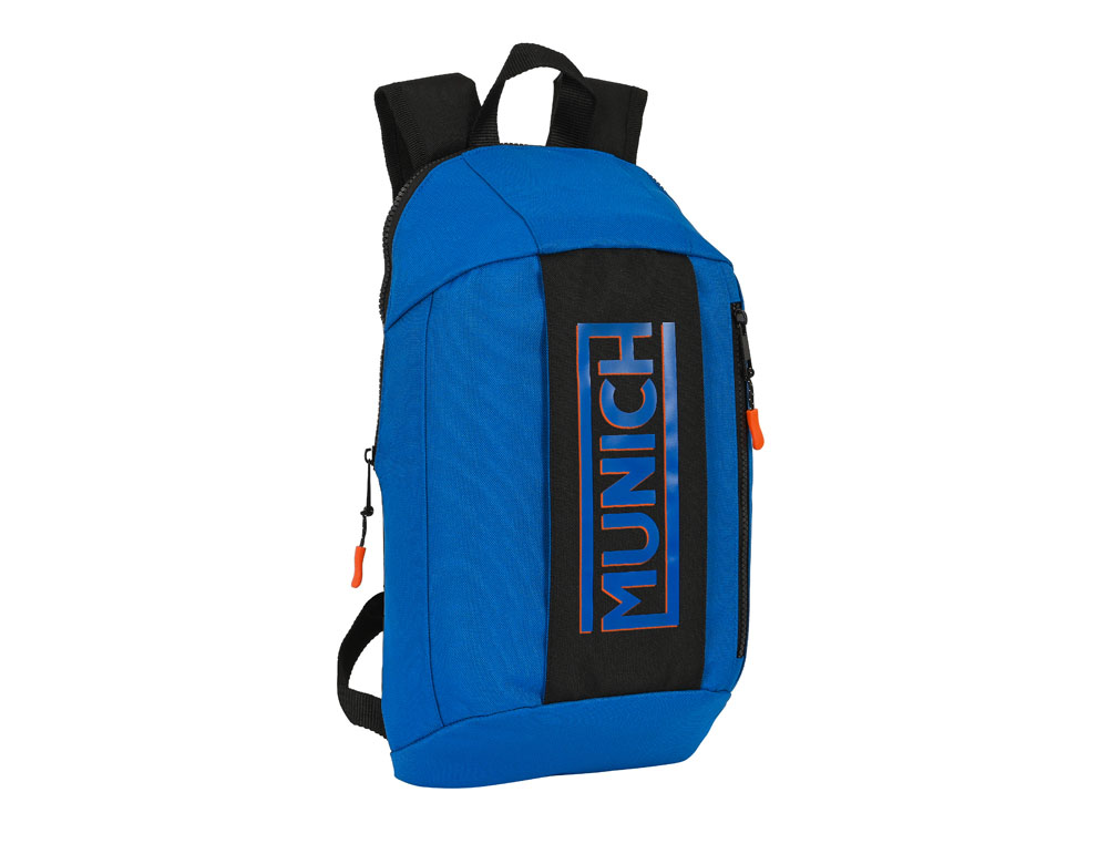 MINI MOCHILA ESCOLAR SAFTA CON CREMALLERA VERTICAL MUNICH SUBMARINE 390X220X100 MM