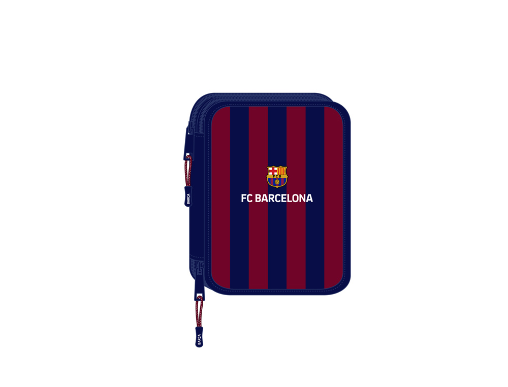 PLUMIER ESCOLAR SAFTA DOBLE GRANDE 56 PIEZAS F.C. BARCELONA 248X195X45 MM