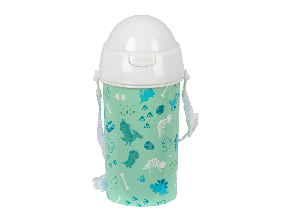 BOTELLA PORTALIQUIDOS SAFTA 500ML APERTURA AUTOMATICA CON PAJITA SAFTA PREESCOLAR 195X73X73 MM