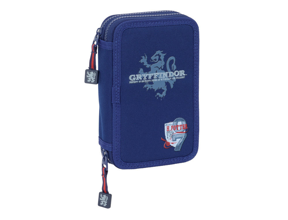 PLUMIER ESCOLAR SAFTA DOBLE PEQUEO 29 PIEZAS HARRY POTTER CAPTAIN 195X125X40 MM