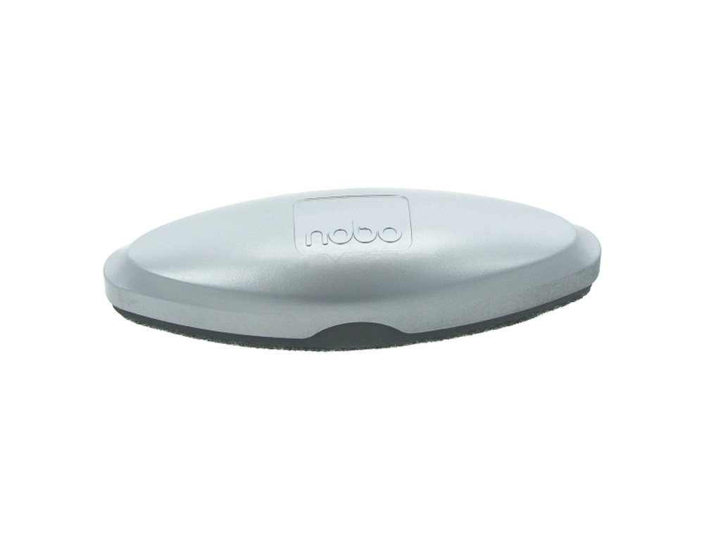 BORRADOR NOBO MAGNETICO PARA PIZARRA CRISTAL COLOR PLATA