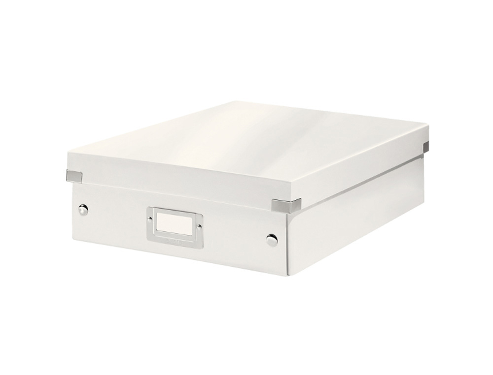 CAJA DE ALMACENAMIENTO LEITZ CLICK&STORE MEDIANA COLOR BLANCO 280X100X370 MM