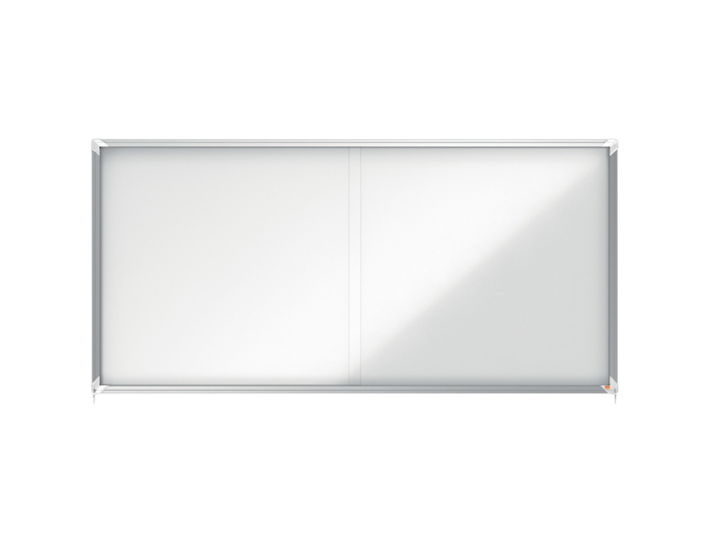 VITRINA DE ANUNCIOS NOBO PREMIUM PLUS MAGNETICA CON PUERTA CORREDERA 27 X DIN A4 997X2072X54 MM