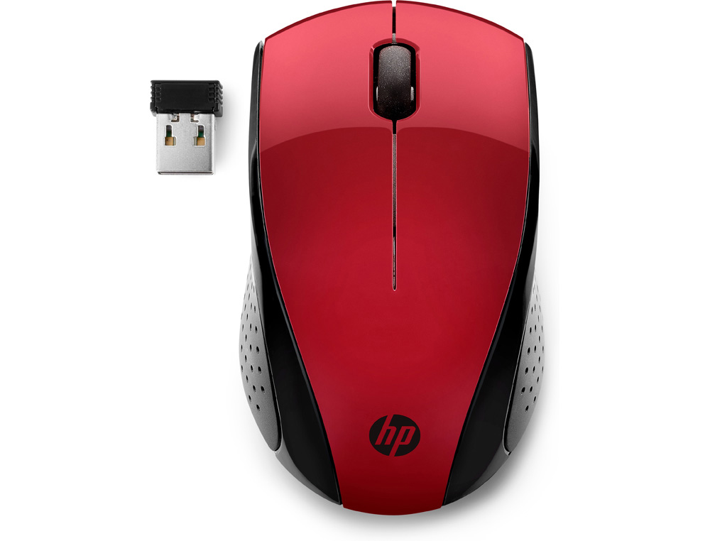 RATON HP 220 SUNSET INALAMBRICO 1600 DPI 3 BOTONES COLOR ROJO