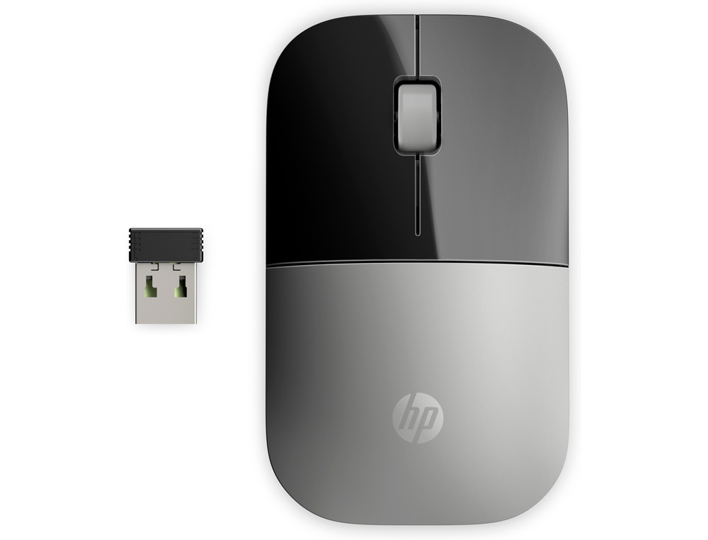 RATON HP Z3700 INALAMBRICO 1200 DPI 3 BOTONES COLOR PLATA