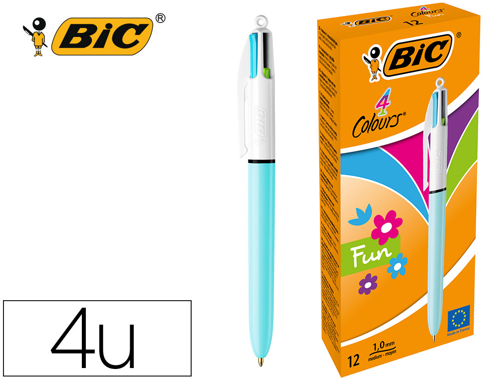 BOLIGRAFO BIC CUATRO COLORES PASTEL EDICION LIMITADA