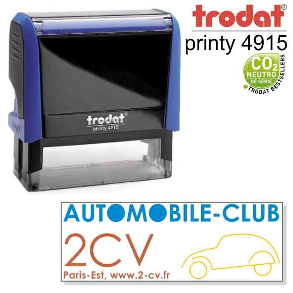 Sello personalizable Trodat 4915, medidas 70 x 25 mm