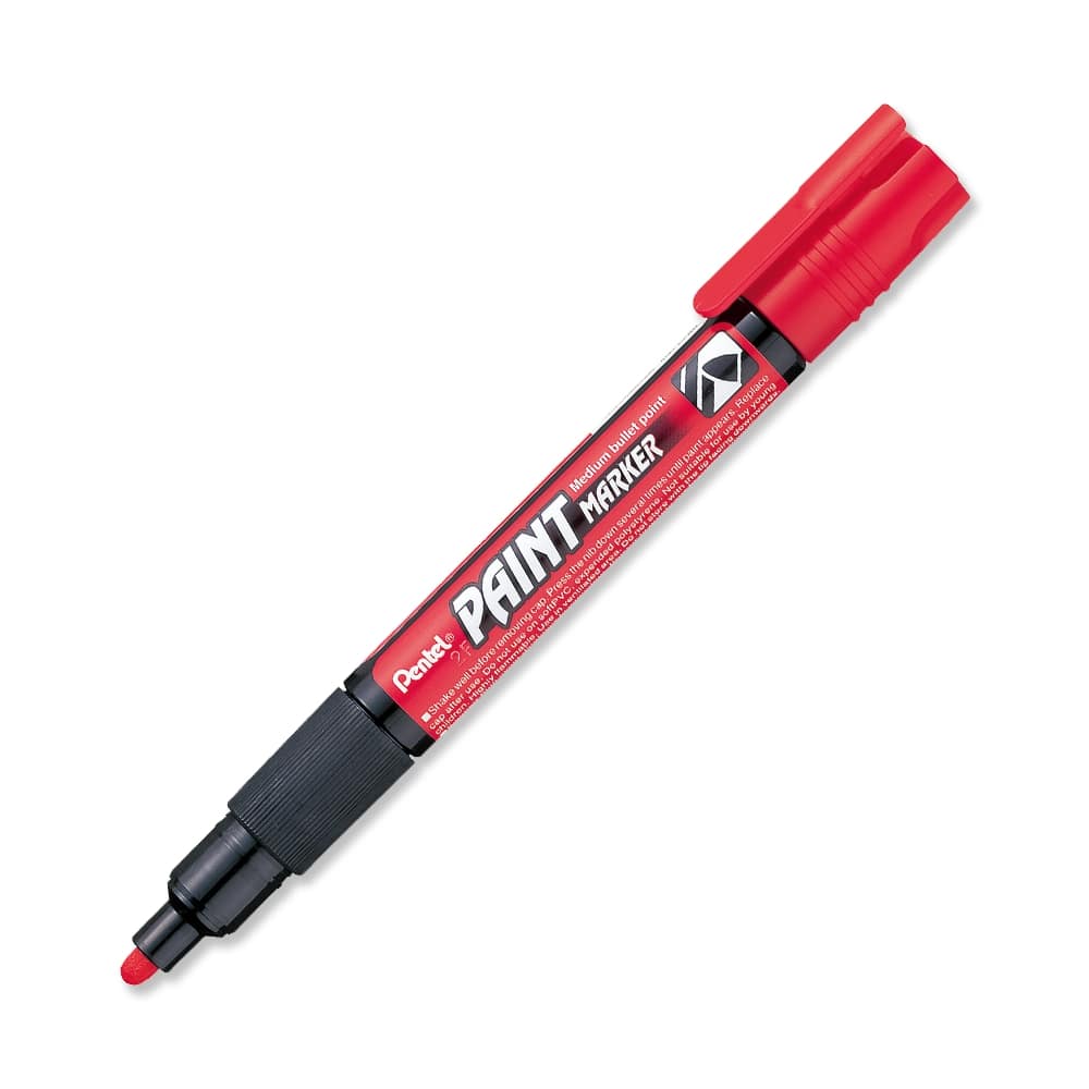 Marcador permanente Paint Marker Pentel rojo