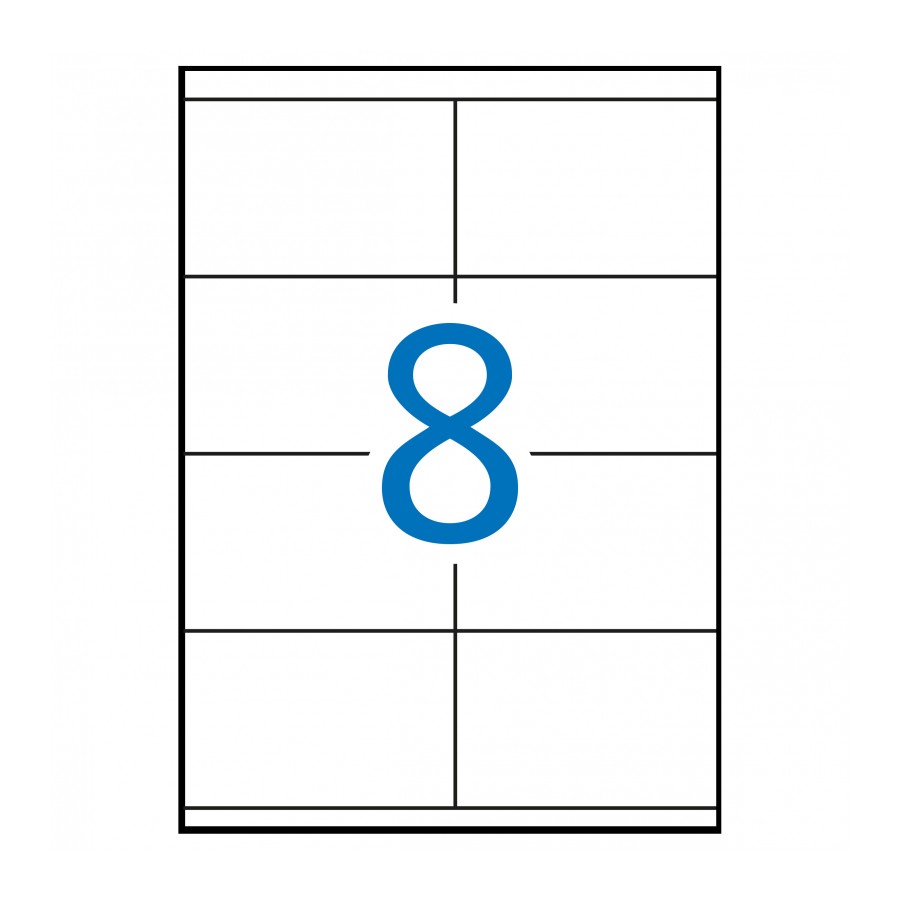 Etiquetas MULTI3 para imprimir c.rectos 105 x 70 (100 Hojas)