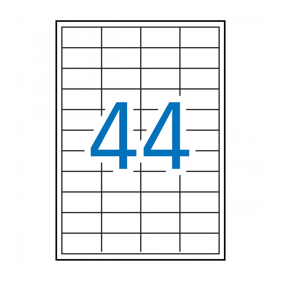 Etiquetas MULTI3 para imprimir c.rectos 48,5 x 25,4 (100 Hojas)