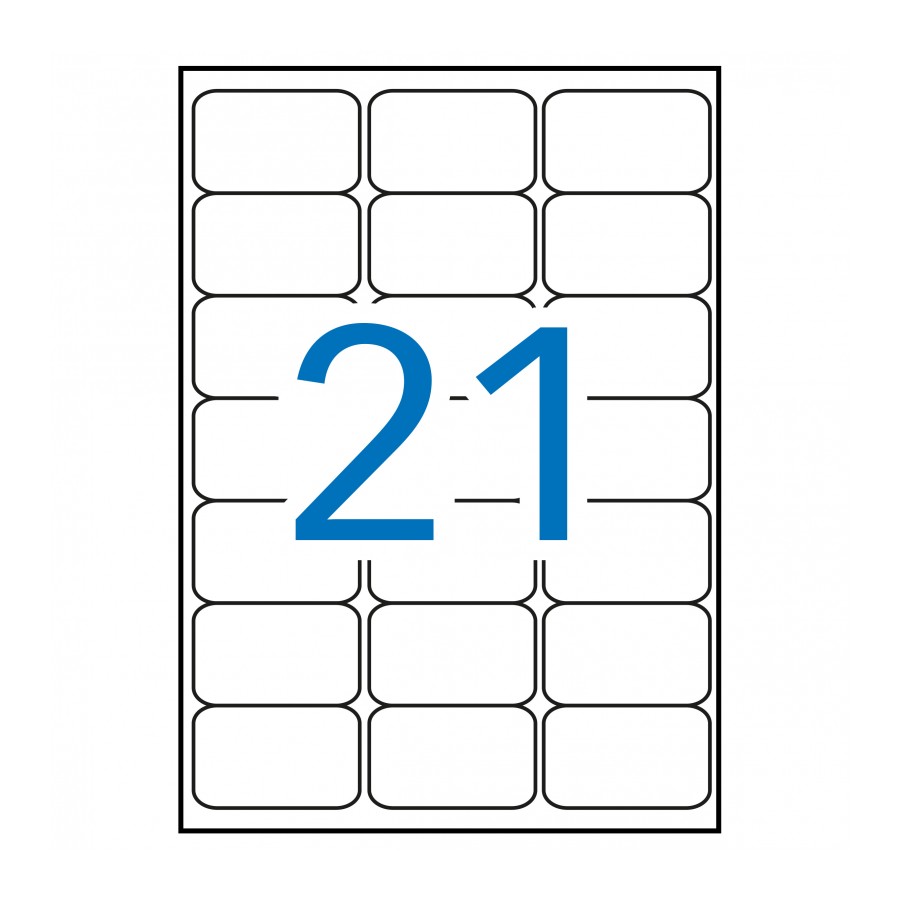 Etiquetas MULTI3 para imprimir c.romos 63,5 x 38,1 (100 Hojas)