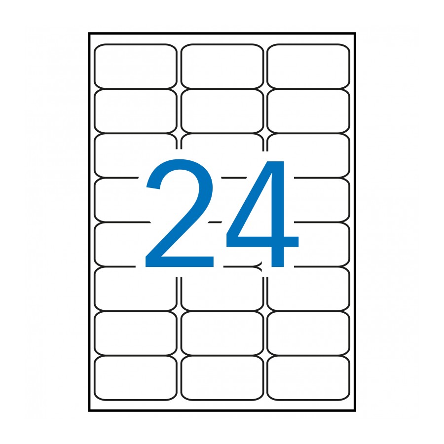 Etiquetas MULTI3 para imprimir c.romos 64 x 33,9 (100 Hojas)