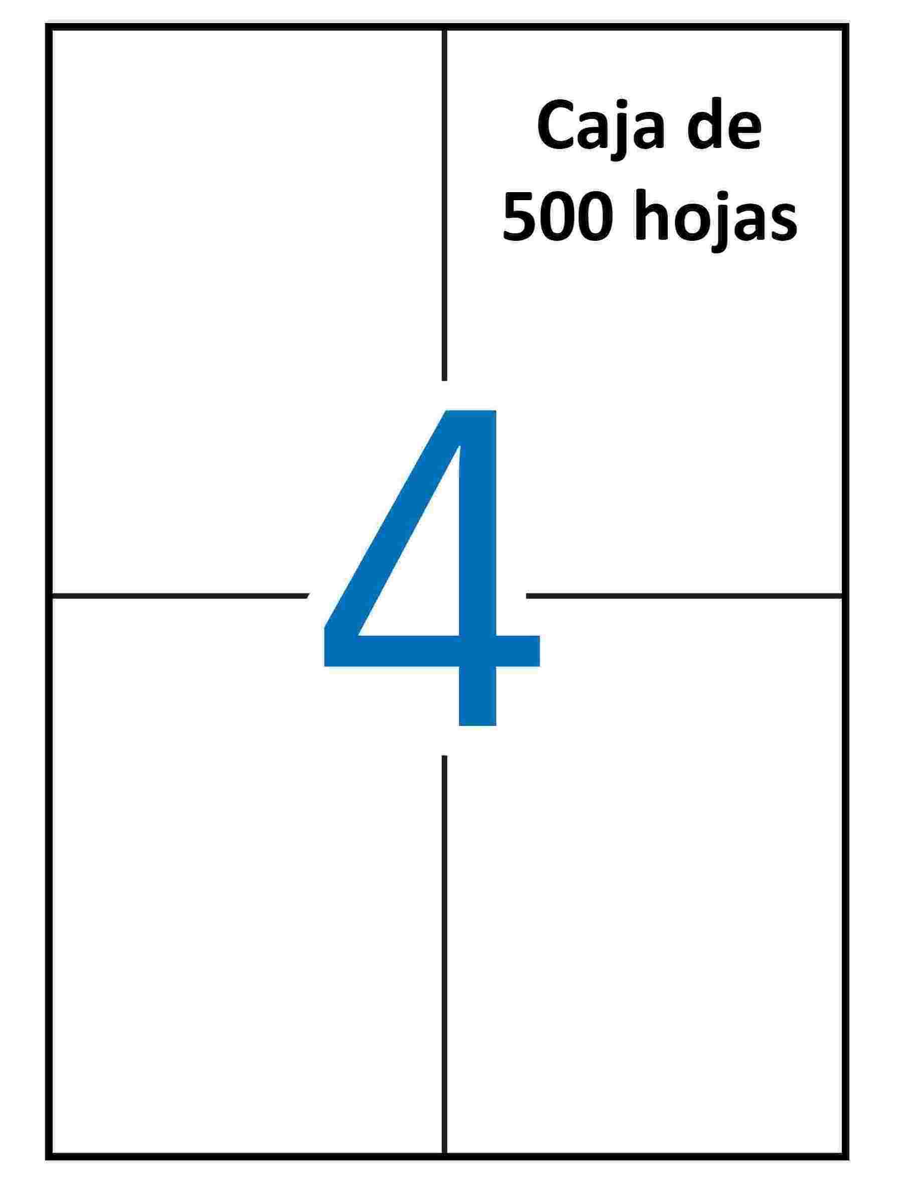 Etiquetas MULTI3 para imprimir c.rectos 105 x 148 (500 hojas)