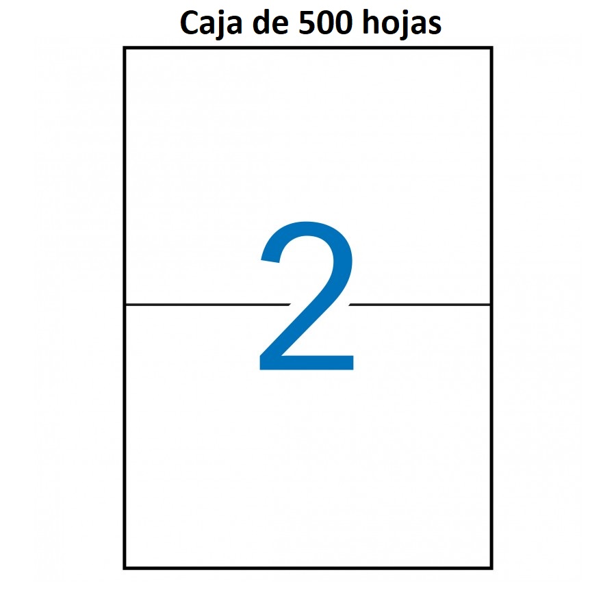 Etiquetas MULTI3 para imprimir c.rectos 210 x 148 (500 hojas)