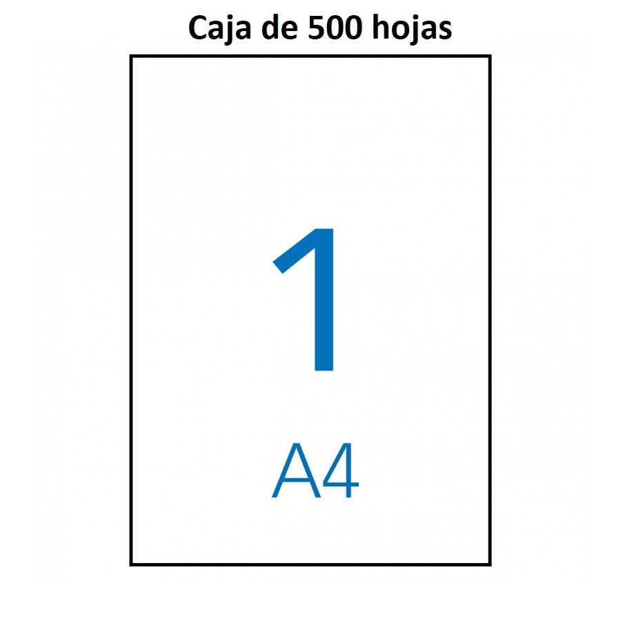 Etiquetas MULTI3 para imprimir c.rectos 210 x 297 (500 hojas)