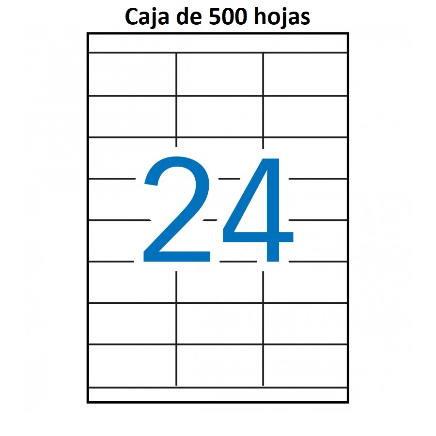 Etiquetas MULTI3 para imprimir c.rectos 70 x 35 (500 hojas)