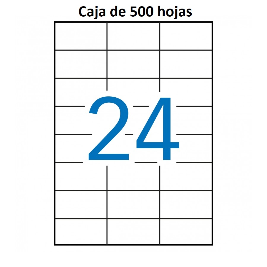Etiquetas MULTI3 para imprimir c.rectos 70 x 37 (500 hojas)