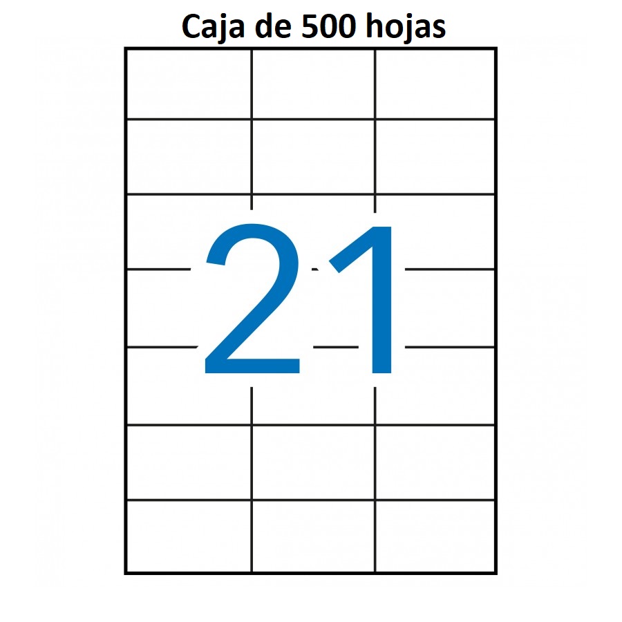 Etiquetas MULTI3 para imprimir c.rectos 70 x 42,4 (500 hojas)