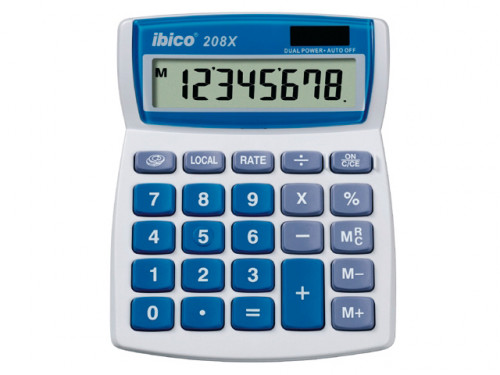 Calculadora de sobremesa Ibico 208X de 8 dgitos