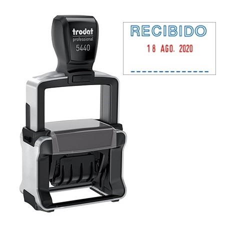 Fechador personalizable Trodat serie Profesional 5440, medidas 49 x 28 mm