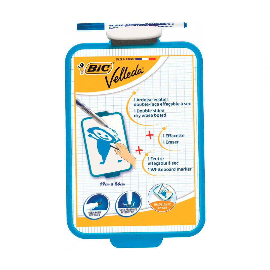 PIZARRA VELLEDA BLANCA + ROTULADOR AZUL MODELO 1721 VELLEDA 841360