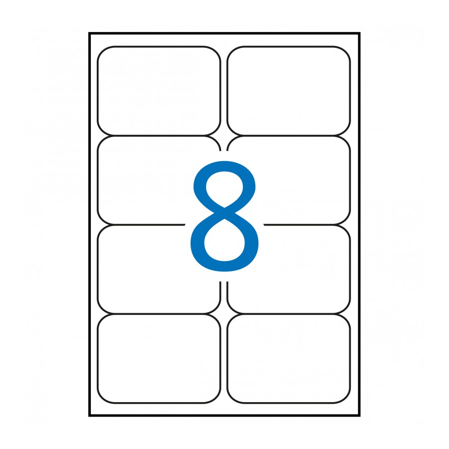 Etiquetas MULTI3 para imprimir c.romos 99,1 x 67,7 (100 Hojas)