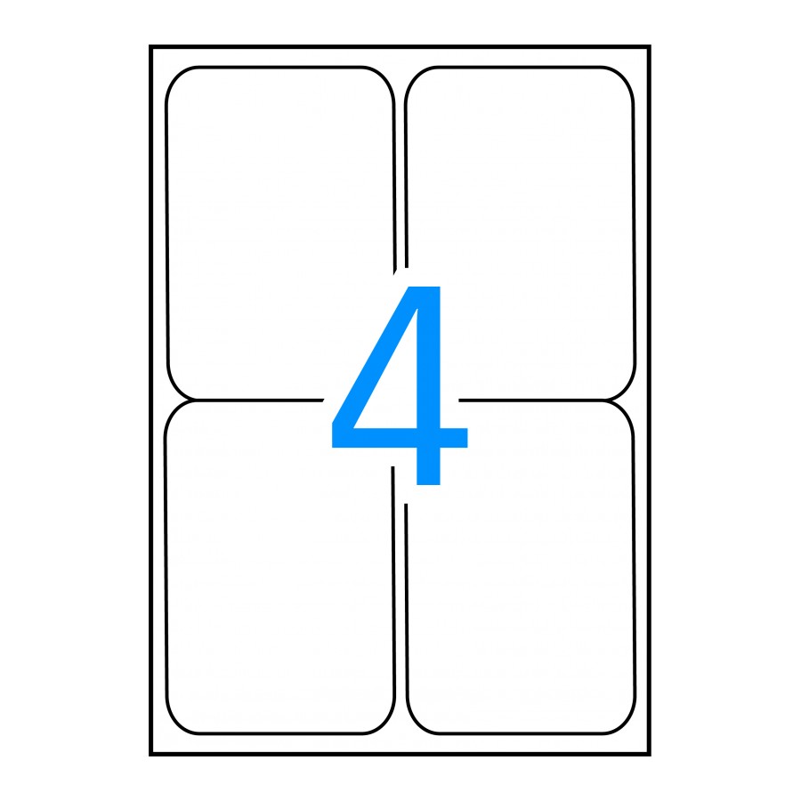 Etiquetas MULTI3 para imprimir c.romos 99,1 x 139 (100 Hojas)
