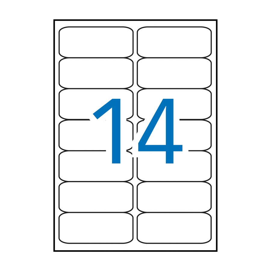Etiquetas MULTI3 para imprimir c.romos 99,1 x 38,1 (100 Hojas)