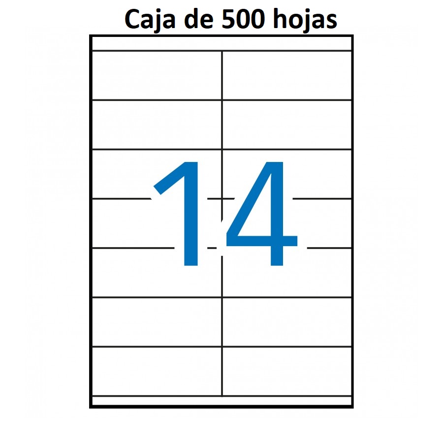 Etiquetas MULTI3 para imprimir c.rectos 105 x 40 (500 hojas)