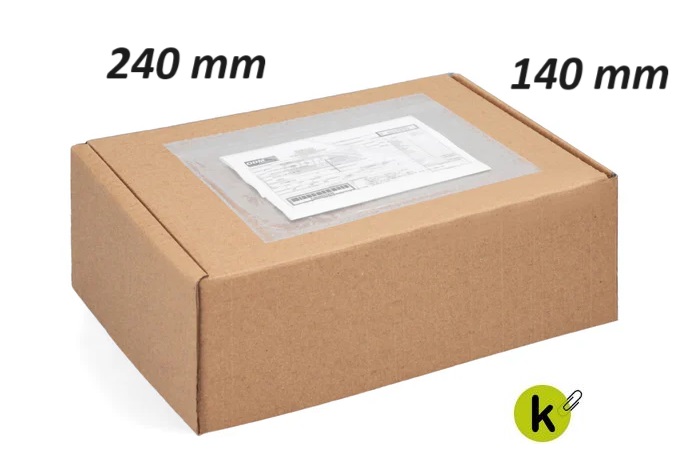 Sobres docufix Caja 250 ud 240x140 Transparente
